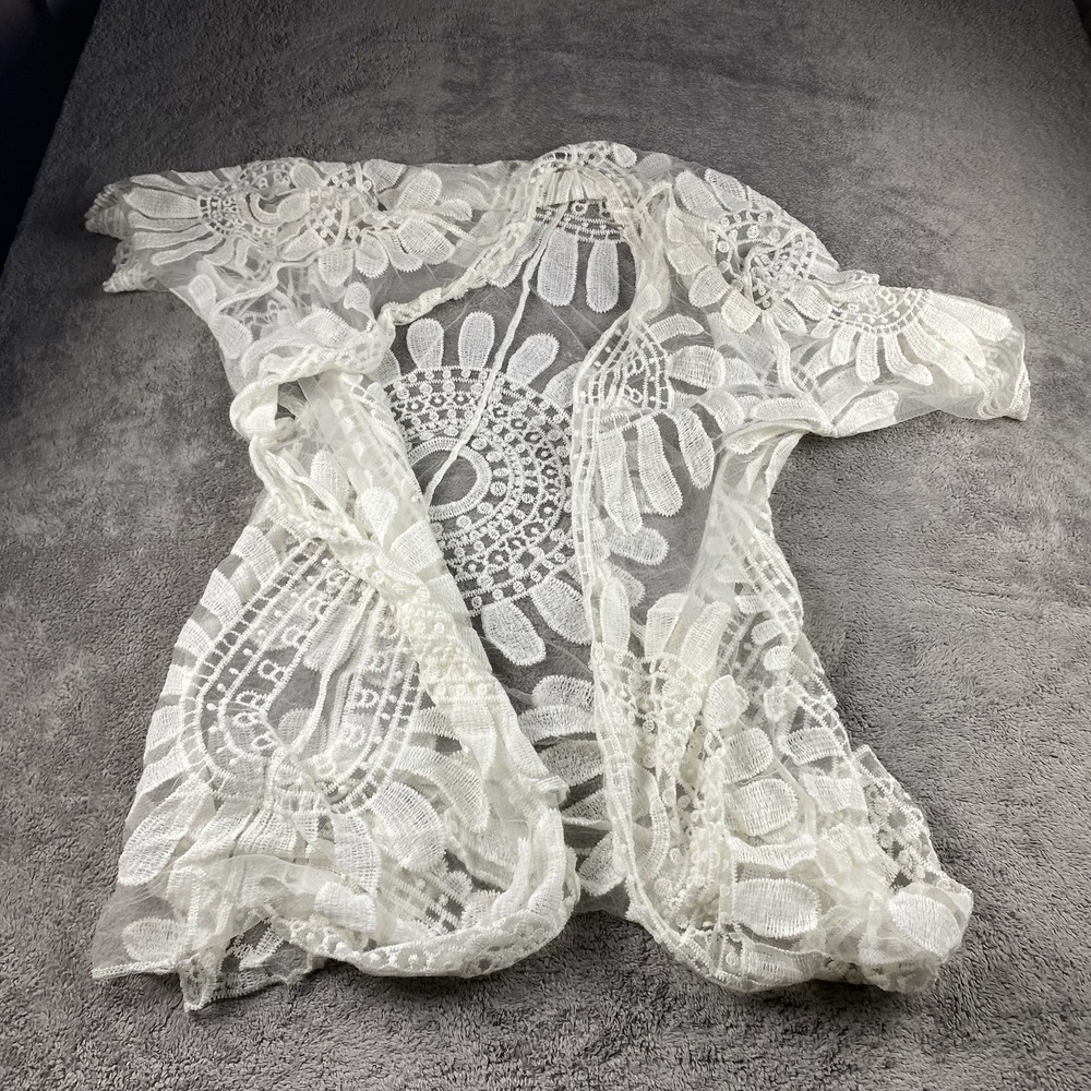 SHEIN Lace Cover Up Womens Size One Size White